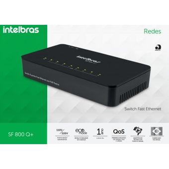 Switch Intelbras Sf 800Q+ 8 Portas Bivolt