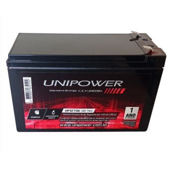 Bateria Unipower 12V 7Ah P/ No-Break - UP1270E