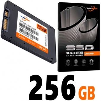SSD 256GB WALRAM, SATA, LEITURA 520MB/S, GRAVACAO 450MB/S