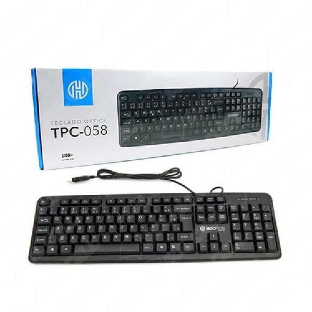 Teclado Multimidia Abnt2 Hoopson USB 2.0  TPC-058C